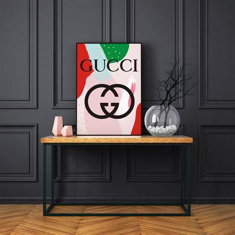 gucci wall print